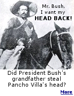 As the story goes, in 1926, two men opened the tomb of Pancho Villa in Parral, Chihuahua and severed and stole his skull, selling it for $25,000 to Prescott Bush, a member of the ''Skull and Bones Society'' at Yale University.